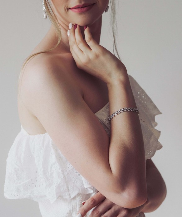 bransoletka srebrna boho listki.jpg