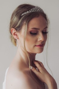 Kolczyki listki srebrne motyw roslinny