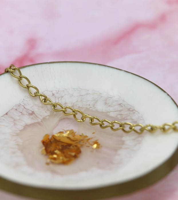 zlota bransoletka pancerka ze stali.JPG