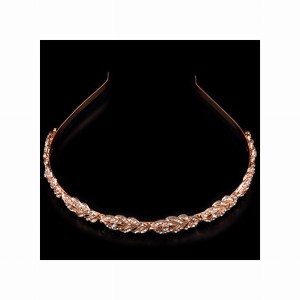 opaska slubna rozowe zloto cyrkonie rose gold