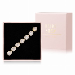 zlota bransoletka slubna z cyrkoniami