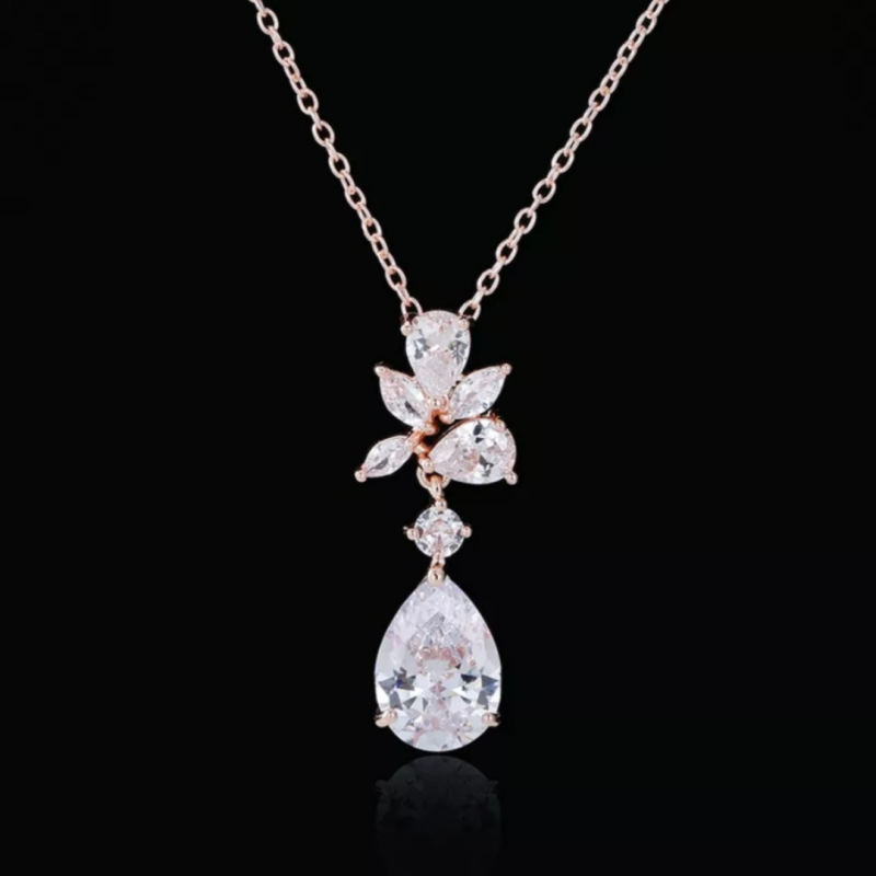 delikatny naszyjnik rozowe zloto rose gold.png