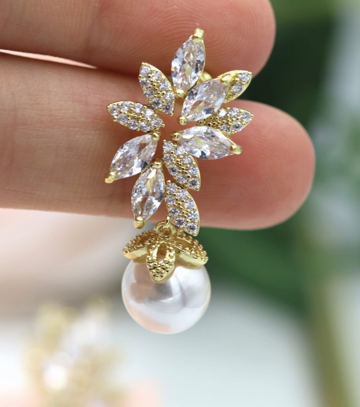 zlote kolczyki slubne perly cyrkonie.JPG