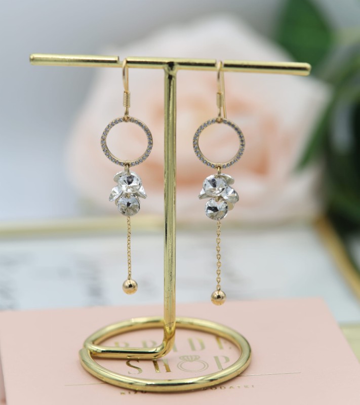 zlote wiszace kolczyki ze stali.JPG