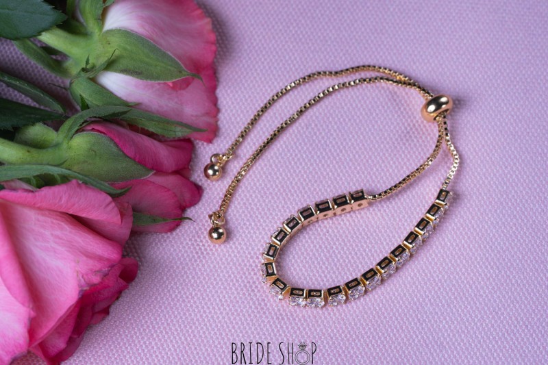 Bransoletka zlota cyrkonie